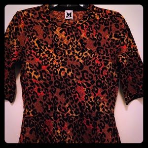 Missoni Maglia Leopard Print Peplum Top